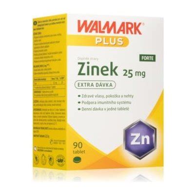 Walmark ZINEK Forte 25 mg 90 tablet od 141 Kč Heureka cz