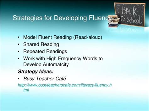 Developing Fluency Skills Joyanswer Org