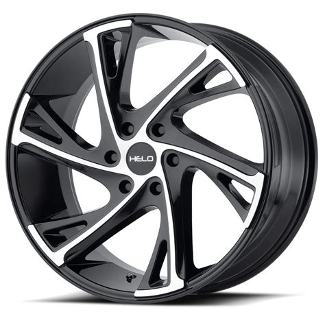 Helo Wheels HE903 - Gloss Black Machined Rim - Performance Plus Tire