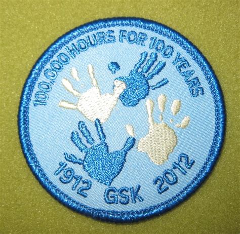 Girl Scouts 100th Anniversary 100 000 Hours For 100 Years Patch Girl