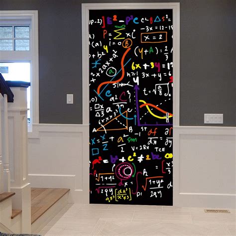 Buy A Monamour 3D Door Stickers For Interior Doors Mathematics Math