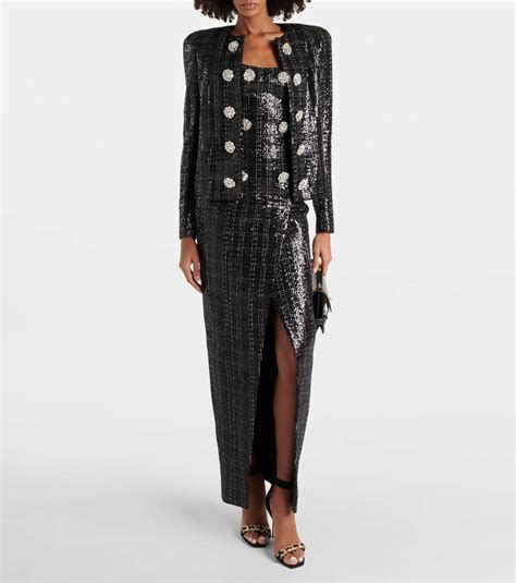 Balmain Sequined Tweed Jacket Balmain