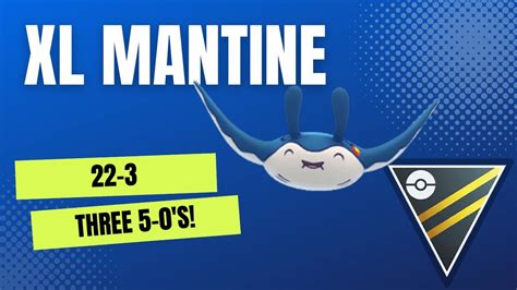 88 Win Rate With Xl Mantine In Open Ultra Go Battle League Pokemon