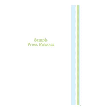 Fillable Online Sample Press Releases Sierra Nevada Conservancy Fax