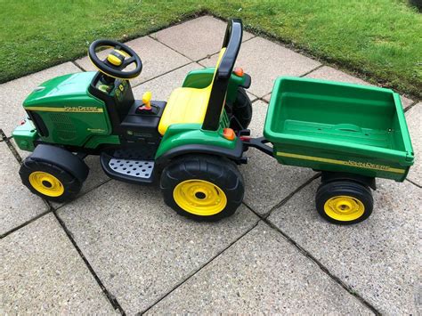 Peg Perego John Deere 12v Power Pull Tractor And Trailer Gator In Kilmarnock East Ayrshire