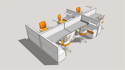 Workstation Desk 3d Warehouse