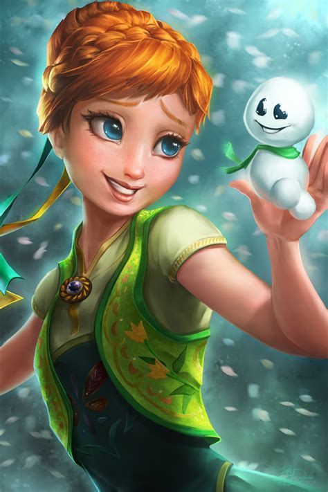 Frozen Fever - Anna by imdrunkonTea on DeviantArt