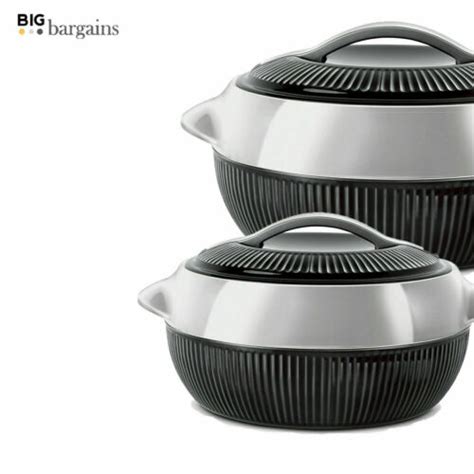 Pc Pc Plastic Hot Pot Thermal Insulated Casserole Set Food Warmer Serving Dish Ebay Uk