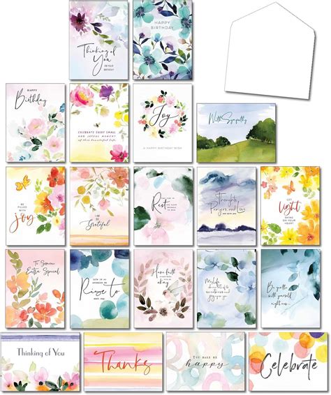 Amazon Leanin Tree Blushing Garden Greeting Cards Assortment