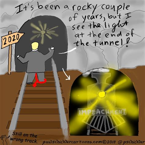 Cartoon Light At The End Of The Tunnel