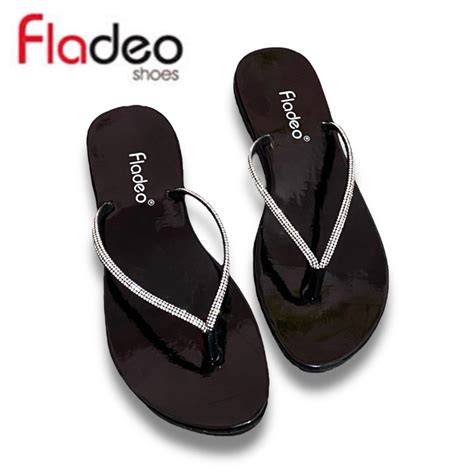 Jual Sandal Wanita Fladeo Jepit Blink Kristal Size 36 40 Sendal