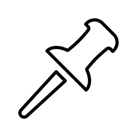 Premium Vector Push Pin Icon