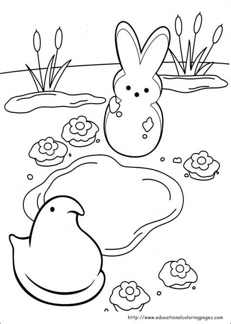 Peeps Coloring Pages - Educational Fun Kids Coloring Pages and Preschool Skills Worksheets