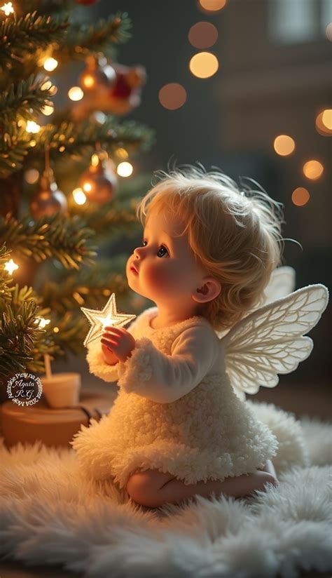 Pin By Adriana E On Navidad In Christmas Angels Cute