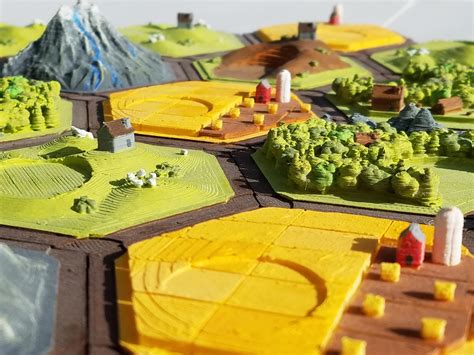 Catan - 3D Printed & Hand Painted : r/tabletop