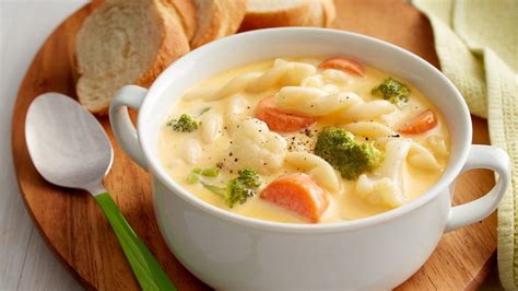 Cheesy Pasta Vegetable Soup Recipe From