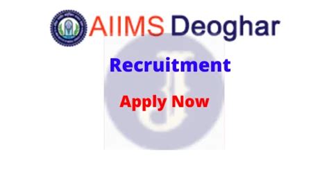 Deoghar Aiims Recruitment Apply Online For Non Faculty Posts