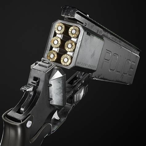 Artstation Cyberpunk Police Hand Cannon