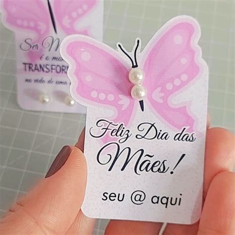 Kit Digital Tag Para Brinco Borboleta Dia Das Mães Jana Zumerli