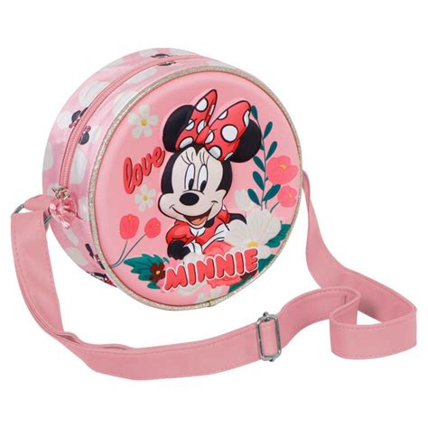 Sac Rond Minnie Disney Rose Sur Kas Design