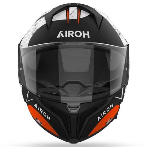 Casco Integral Airoh Matryx Scope Negro Naranja Mate