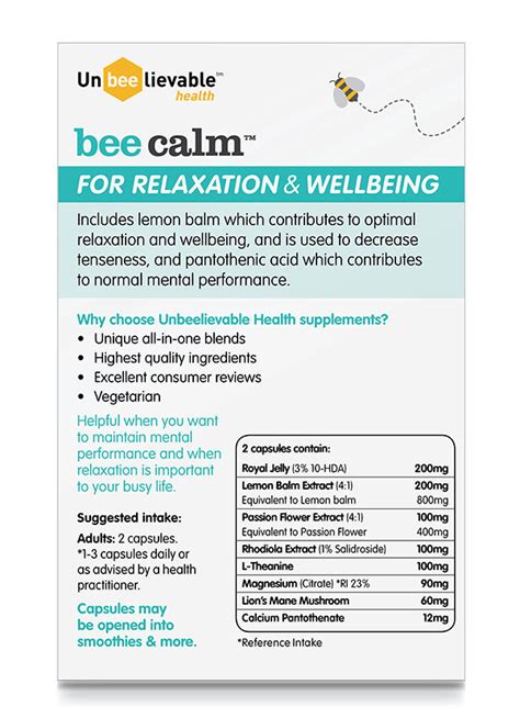 Bee Calm Unbeelievable Health