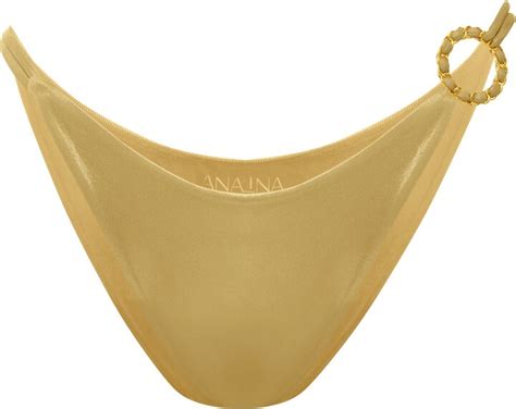Analina Woman Classic Tanga Bikini Bottoms Gold ShopStyle Two