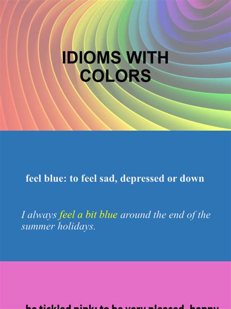 Idioms With Colors | PDF