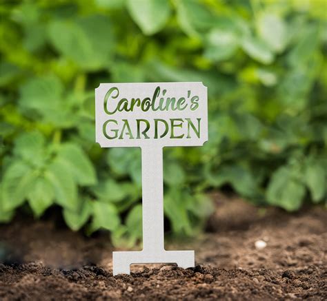 Custom Mini Garden Sign Personalized Garden Stake Sign Etsy