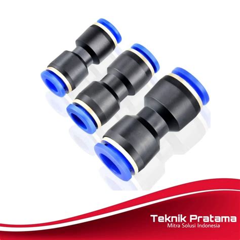 Jual Fitting Pneumatic Lurus Selang Ukuran 6mm X 6mm Mpu 6 Jakarta