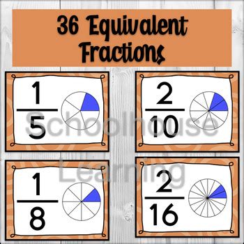 Equivalent Fractions Memory Game By Schoolhouse Learning Jan Harris