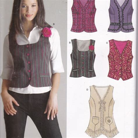 Waistcoat Pattern Womens Simple Sew Marrianceira