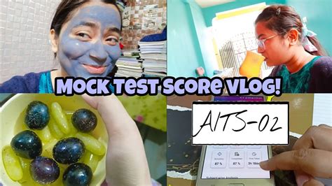 Major PW Aits Mock Test Score Vlog Neet Study Vlog Dreamyapa Girl YouTube