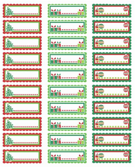 Avery Christmas Label Templates Free Christmas Labels