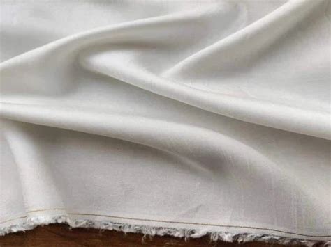 White Plain Dyeable Pure Raw Silk Fabric Plain Raw Silk Fabric