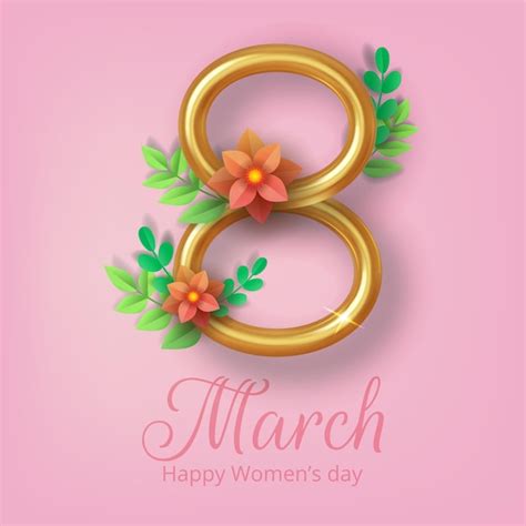 Premium Vector 8 March International Womens Day Greeting Card