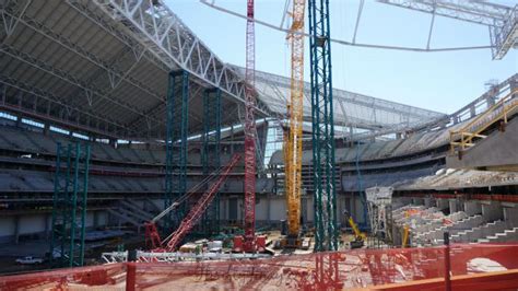 Visiting U.S. Bank Stadium Construction Site + Vikings Training Camp ...