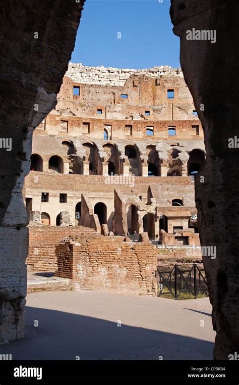 Rome - colosseum interior Stock Photo - Alamy