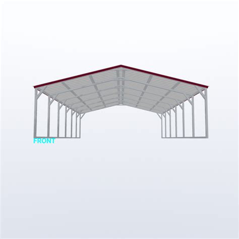 20x30x6 Vertical Roof Carport - Keen's Buildings