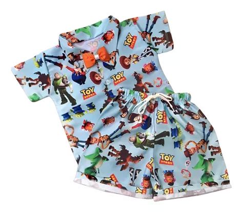 Roupa Toy Story Fantasia Conjunto Mauricinho Infantil Menino