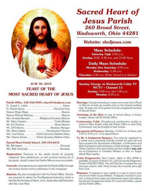 PDF Sacred Heart Of Jesus Parish SACRED HEART WADSWORTH OH Today