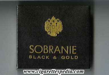 Sobranie (Black and Gold) S-20-B (black) - England - Cigarettes Pedia