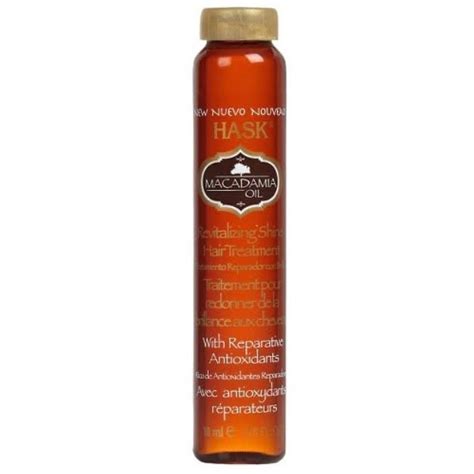 Hask Macadamia Oil Hair Treatment Revitalizing Shine 06 Oz Walmart