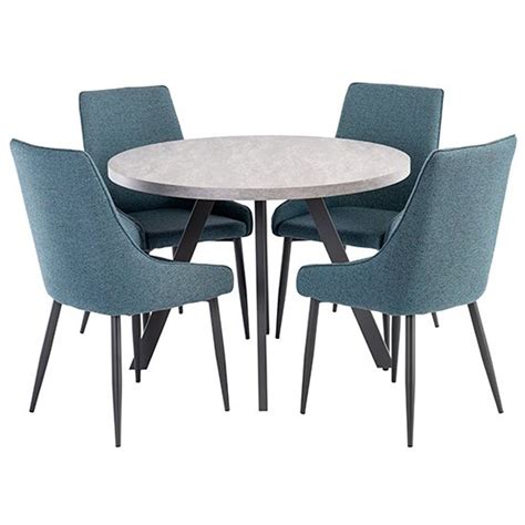 Rovigo M Round Dining Table Straight Leg Homemakers