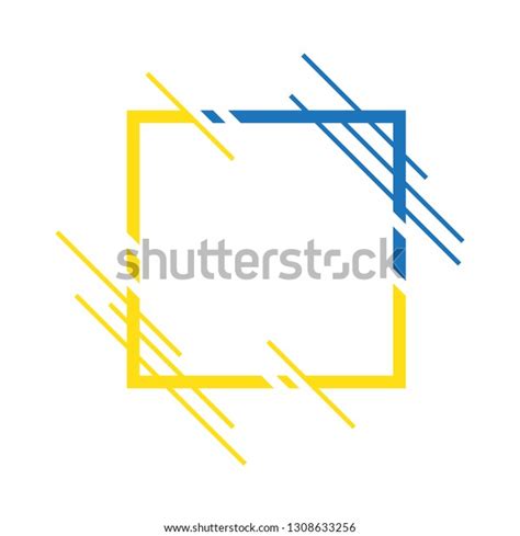 Abstract Border Frame Design Simple Vector Stock Vector Royalty Free