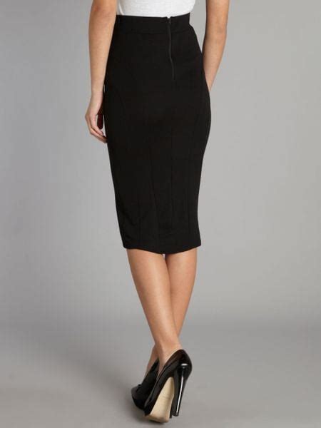 Tfnc Midi Pencil Skirt In Black Lyst