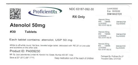 Dailymed Atenolol Tablet