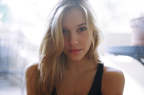 HD Wallpaper Alexis Ren Women Blonde Biting Lip Looking At Viewer Hair