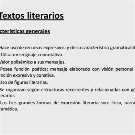 Stream Principales Caracteristicas De Los Textos No Literarios