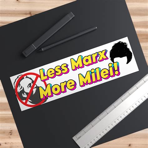 Less Marx More Milei Bumper Sticker Ap4libertyshop